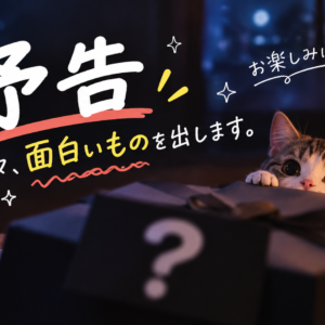 予告！近々面白いものを出します